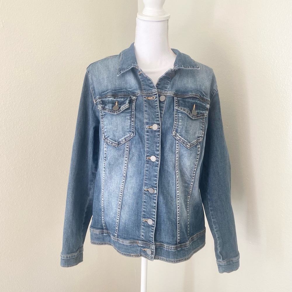 Kut From The Kloth Womens Helena Denim Jacket Size 1X